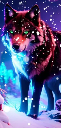 Winter wolf Live Wallpaper