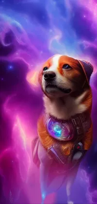 Dog Vertebrate Purple Live Wallpaper