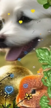 Dog Water Green Live Wallpaper