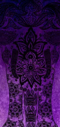 Drawing Purple Violet Live Wallpaper