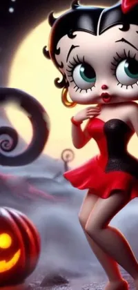 Dress Doll Cartoon Live Wallpaper