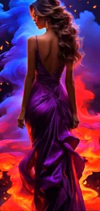 Dress Light Purple Live Wallpaper