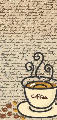 Drinkware Handwriting Cup Live Wallpaper