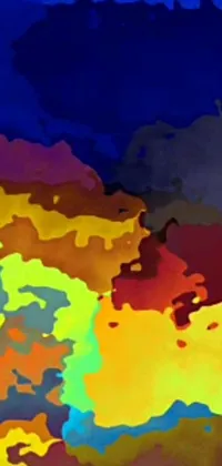 Unleash a burst of colors and shapes on your phone screen with this stunning live wallpaper