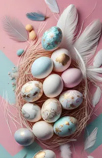 Egg Easter Egg Natural Material Live Wallpaper