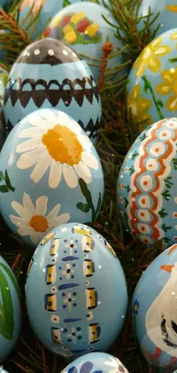Egg Easter Pattern Live Wallpaper
