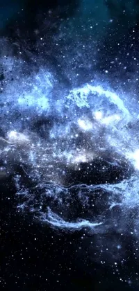 Electric Blue Astronomical Object Space Live Wallpaper