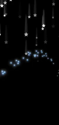 Looking for a stunning live wallpaper that will mesmerize your senses? Look no further than this dazzling display featuring falling stars on a sleek black background