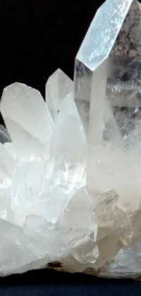 Transform your phone screen into a work of art with this captivating live wallpaper featuring a stunning cluster of crystals