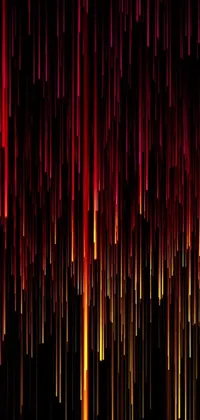Looking for a bold and striking phone wallpaper? Check out this digital live wallpaper featuring a dark orange, black, white, and red color scheme with fiery yellow and red lines