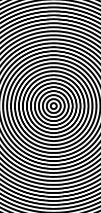 This phone live wallpaper showcases a stunning black and white spiral image that creates an optical illusion