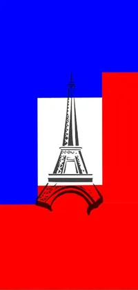 Add some uniqueness to your phone by choosing this beautiful live wallpaper featuring the flag of France waving effortlessly in the wind, with the grand Eiffel Tower majestically standing in the backdrop