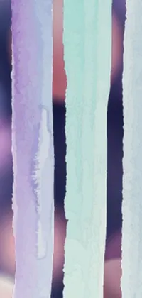 This live wallpaper features stunning icicles hanging from a window in an abstract art design with pastel color gradients and cut paper texture