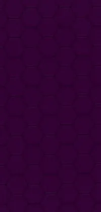 This lively phone wallpaper presents a visually stunning purple background with hexagonal patterns akin to roofing tiles