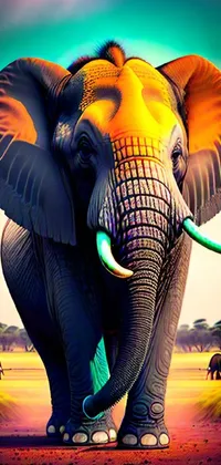 Elephant Ecoregion Vertebrate Live Wallpaper