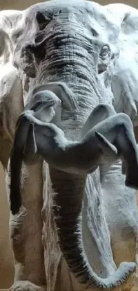 Elephant Human Body Jaw Live Wallpaper - free download