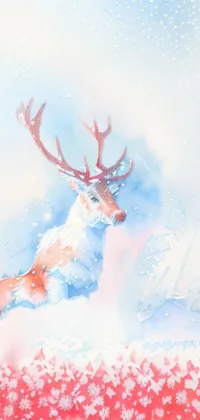 Elk Deer Paint Live Wallpaper