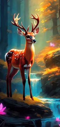 Elk Light Deer Live Wallpaper