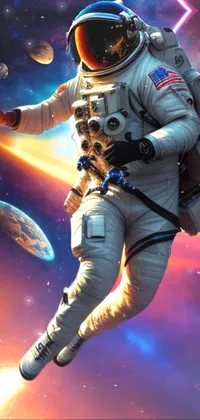 Entertainment Astronaut Flash Photography Live Wallpaper