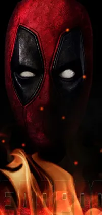 Get a close-up view of the Deadpool mask with this <a href="/">live wallpaper for phones</a>