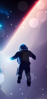 This space-themed live wallpaper captures the awe-inspiring wonder of the universe