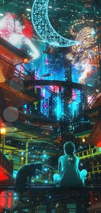 3d Render Of A Futuristic Street With A Cyberpunk Character Background,  Cyber City, Cyberpunk City, Futuristic City Background Image And Wallpaper  for Free Download