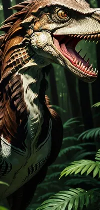 Extinction Dinosaur Green Live Wallpaper