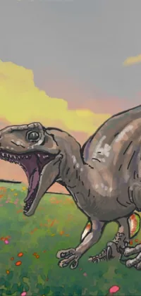 Extinction Dinosaur Sky Live Wallpaper
