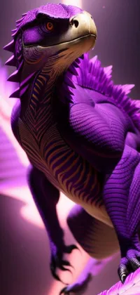 Extinction Light Purple Live Wallpaper