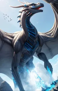 Extinction Mythical Creature Blue Live Wallpaper