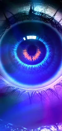 Eye Blue Purple Live Wallpaper