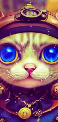 Cyberpunk Kitty Live Wallpaper