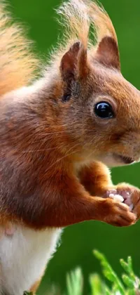 Eye Eurasian Red Squirrel Plant Live Wallpaper