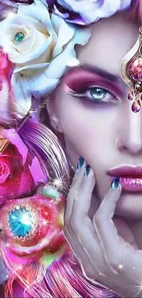 Eye Eyelash Purple Live Wallpaper
