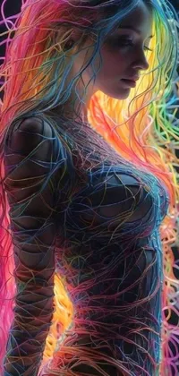 Eye Light Purple Live Wallpaper