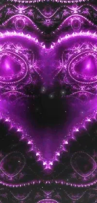 Eye Light Purple Live Wallpaper