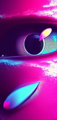 Eye Purple Automotive Lighting Live Wallpaper