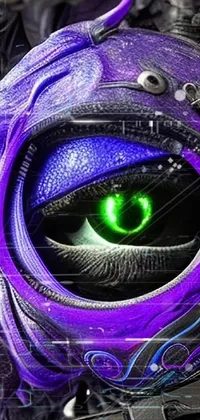 Eye Purple Eyelash Live Wallpaper