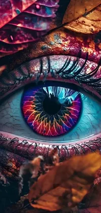 Eye Purple Light Live Wallpaper