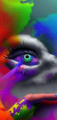 Eye Purple Organism Live Wallpaper