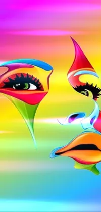 Eyebrow Eyelash Art Live Wallpaper