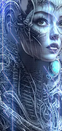 Get your phone screen decked out with a stunning cyberpunk art wallpaper