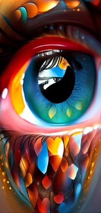 Eyelash Liquid Iris Live Wallpaper