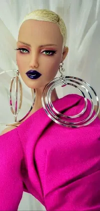 Eyelash Purple Fashion Live Wallpaper