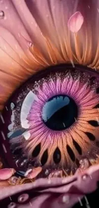 Eyelash Purple Iris Live Wallpaper