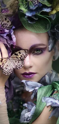 Face Butterfly Pollinator Live Wallpaper