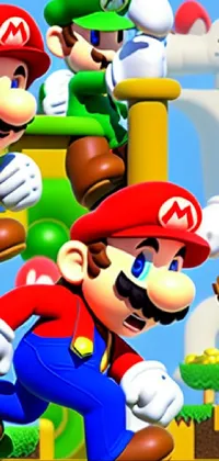 Get ready for an exciting live wallpaper featuring a group of popular Nintendo characters! This dynamic close-up wallpaper boasts high resolution of 256 x 256 pixels and a unique toon shader
