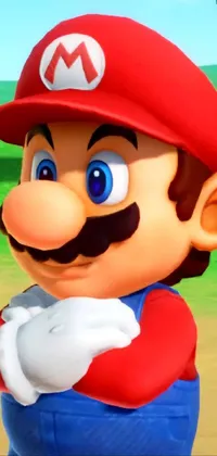 Facial Expression Mario Cartoon Live Wallpaper