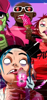 Facial Expression Mouth Pink Live Wallpaper