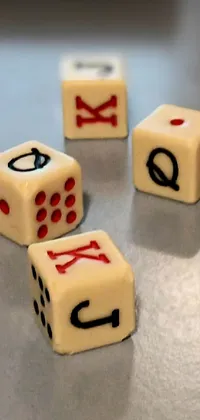 Facial Expression White Dice Game Live Wallpaper